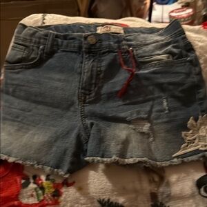 Girl’s Lei Chelsea Low Rise Blue Denim Shorts